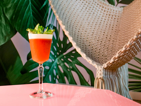 Cure What Ails You cocktail by Gareth Howells at VNYL - Summer to fall transitional drink recipes